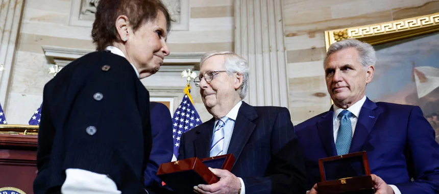McConnell, McCarthy Snubbed at Jan. 6 Hoax Ceremony